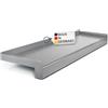 TJ Davanzale esterno per finestra 225 mm x 800 mm, argento E6EV1, davanzale per finestra in alluminio di alta qualità con chiusura laterale, mensola in alluminio facile da pulire e durevole, davanzale