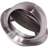 Generic Valvola di Ritegno per Cappa in Acciaio Inox con Parte Mobile, Copertura per Presa D'aria per la Parete Esterna della Cucina