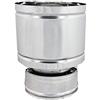 UTILFER Fumaiolo Quattro Venti Doppia Parete Inox I 316 E 304 - Testa Camino Aspiratore, 80-130