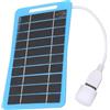 WheatThrive Pannello solare 5W5V, caricatore portatile impermeabile all'aperto del pannello solare dell'uscita USB per i viaggi e le attività all'aperto