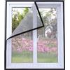 Jespeed 65x110cm Nero Zanzariera Attacca e Stacca Standard per Finestre - Rete Adesiva Rimovibile