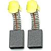 Rappenberg RC-126 Coppia di spazzole di carbone, 7 x 15 x 18 mm, per utensili elettrici Hitachi B500, B502, CA21, CA22, CB21, G-20B, GA20, G21, HA-8, Psh-10, PS-8