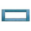 Vimar - Placca classica 6 moduli in metallo Serie Idea colore turchese 16736.06