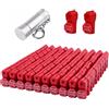 Opaeroo Peg Hook Locks Stop Lock 100pcs plastica Rosso Stop Locks Retail Peg Hook Sicurezza Serrature Pegboard Peg Locks Retail Security Display Hook Lock 8mm Red