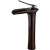 Generic Miscelatore Lavabo Bagno Rubinetto per Lavabo Rubinetto per Lavabo Cascata Alto Antico Caldo E Freddo Stile Aperto Alto 1 Foro Retrò Marrone Rubinetti Monocomando Bagno