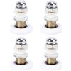 HOLIDYOYO 4pezzi Rotelle Per Porta Scorrevole Doccia Pulegge Eccentriche Cuscinetti Inox Ricambio Accessorio Per Vetro Bagno Scorrimento Silenzioso e Stabile