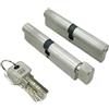 AMwrap Cilindro Serratura 1 Pcs Cilindro Della Porta 110 centimetri di Sicurezza di Rame Porta Cilindro Della Serratura Camera Da Letto Interna Soggiorno Maniglia Della Serratura 5 Pcs Chiave In Ottone di Ch