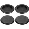 QUARKZMAN 6pz Passacavi Gomma 1-4/8 (38mm) Foro Perforazione, 1-1/4 (33mm) ID Tappi Foro Unilaterali Anelli Tenuta per Protezione Cavi Firewall, Nero