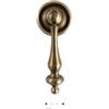 SHUIXIAYUE Pomello per mobili in ottone anticato, in bronzo, per porta del guardaroba, cassetto e armadietto, a torretta rotonda in rame (pomello-67 mm)