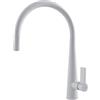 Generico Elleci Rubinetto Miscelatore Cucina Monocomando Canna Girevole Doccetta Estraibile Athena Plus Granitek 68 Bianco MGKATP68