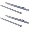 bricoleva.it Coppia Guide per Cassetti Scorrevoli e Cassettiere ad Estrazione Totale non Ammortizzate Grigie in più Varianti Misura 55 cm Confezione da 2 coppie