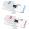 DIYEAH Rubinetto per Dispenser Acqua Fredda e Frizzante in Plastico Blocco Sicurezza, Design Moderno, 2 Set, Ricambio per Erogatore Acqua Chiara e Salubre