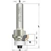 CMT ORANGE TOOLS CMT 938.167.61 - FRESA R/CONCAVO C/CUSC-DR. DP Z2 S=8 D=16.7x8x53 R2 DX