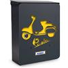 Alubox Motoretta Cassetta Postale Mia con Sportello, Multicolore