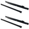 bricoleva.it KIT Guide per Cassetti Scorrevoli e Cassettiere ad Estrazione Totale non Ammortizzate Nere Disponibili in più Varianti Misura 60 cm Confezione da 2 coppie