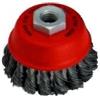 CIL.LI SPAZZOLA A TAZZA FORO 14 M14 DIAMETRO 75 mm FILI ACCIAIO RITORTI SMERIGLIATRICE