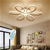 AUCF Plafoniera LED Lampada Plafoniera Creativa A Forma Di Fiore 72W Paralume Acrilico Ferro Moderno Soffitto Lamp Soggiorno Camera Da Letto Camera Dei Bambini Bagno Cucina Lampada Da Soffitto,Bianca