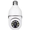 Generico Videocamera WiFi a Lampadina 360° Full HD 1080P con Visione Notturna a Colori, Audio Bidirezionale, Rilevamento Movimento - Telecamera Sorveglianza Smart Compatibile iOS/Android