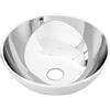 vidaXL Lavandino Resistente Elegante Pratico Decorativo Contemporaneo Finitura Lucida Lavello Lavabo Sanitari Arredo Bagno 28x10cm in Ceramica Argento