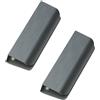 FQFLXY6589 2 Pezzi Maniglie Nascoste per Mobili,Maniglia per Porte Armadio Invisibili,Tiretti a Scomparsa in Lega di Alluminio Pomello a Scomparsa per Cassetti,Scarpiere,Comodini (250mm,Grigio spazzolato)