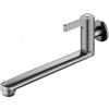TIANHENGMart Rubinetto da cucina con manopola singola ruotabile per acqua fredda, design a parete (30 cm)