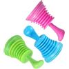 FONDOTIN Sturalavandini da Cucina e Bagno in Pvc 3 Pezzi Ventose, Piccolo Stantuffo per Scarichi Intasati, Strumento Pratico per Pulizia Tubature in Casa, Ufficio e Hotel Colore Casuale