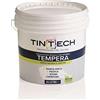 CFadda Tintech Idropittura Tempera per Interni, Bianco Opaco, 14 Litri, per Cantine e Garage