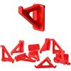botle 100 pezzi piccoli portautensili ganci ganci (L x P x A) 4 x 0,6 x 3,3 cm rosso porta attrezzi da parete per officina