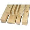 PEBSHOP LISTELLO IN LEGNO ABETE GREZZO L. 2 mt. ((Sezione 30x40 mm. cf. 6 pz.))
