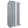 Decor Space Decorspace Box doccia 3 Lati Flex con fascia larga apertura centrale a soffietto riducibile Made in Italy, Garantito 10 Anni (70 X 80 X 70 cm)