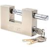 Generico Lucchetto Antiscasso Catenaccio 100mm Corazzato Blindato 3 Chiavi Serranda