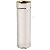 UTILFER Tubo Doppia Parete Coibentato Inox 316 Aisi Int 304 Aisi Est 5 Dc Canna Fumaria, MM 200-250 x MM 1000