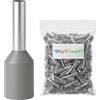 MARKETCONNECT Sez. 4 mmq - Lung. 10/16 mm - 500 pz - Grigio DIN 46228-4 - Unipolare Capicorda