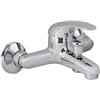 Vetrine in rete Vetrineinrete® Rubinetto per vasca a parete miscelatore a muro monoleva regolabile acqua calda e fredda monocomando da bagno in ottone cromato 52928 B48
