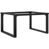 vidaXL Telaio Gambe a O per Tavolino da Salotto 80x70x43 cm in Acciaio