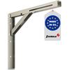FEINZ Staffa pieghevole 400 mm - Supporto robusto con blocco di sicurezza fino a 100 kg - Soluzione salvaspazio ribaltabile per mensole da parete - Raso