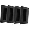 GARIOUANS Maniglia Laterale Incassata per Casse Audio in Plastica, 4 Pezzi | Impugnatura Comoda, Montaggio a Scomparsa, per Subwoofer e Cabinet, Nero, Accessori Audio