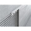 MINUTA PROFILI Profilo Alluminio Terminale Per Piastrelle Decorazione Rivestimenti Ceramica Mosaico Marmo Barra Bianco Lucido 2,5 M Facile Da Installare (8 MM)