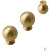Yeandshi Confezione da 2 pomelli vintage per armadietti, pomelli per cassetti chic, pomelli da cucina in ottone anticato, pomelli per guardaroba, pomelli rotondi per porte di mobili di diametro 20 mm.