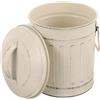 DIYEAH Secchio per Ash in Ferro con Coperchio, Capacità Grande, Design Vintage Semplice, Comodo da Impugnare, per Uso Domestico e Stufa