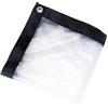 SagaSave Telo di copertura impermeabile trasparente, 1 m x 1 m, 1 m x 2 m, 2 m x 2 m, 2 m x 3 m, 2 m x 4 m, resistente alla polvere, telo trasparente pieghevole in 5 misure