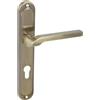 Domino Maniglia per porta 72 Drückergarnitur PZ - Set cilindro profilato Türklinke per porta della camera, porta dell'ufficio, porta del seminterrato e porta interna a forma di L Maniglie per porte in