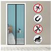 WXWYGNY Zanzariera Magnetica per Porte, 120x260cm, Nero, Tenda Zanzariera in rete per porta, Automaticamente Sigilla, Tendina Anti Zanzare Mosche per Porte D'Ingresso Porte Cortili