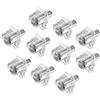 Gedotec 100 pezzi - glas-bodenträger 5 mm fachbodenträger regal-bodenträger da einstecken - modello H9085 ACCIAIO/PLASTICA MARRONE supporto per scaffale per il legno e vetro maniglie per mobili von GedoTec