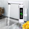 SABUIDDS Rubinetto Elettrico Con Scaldabagno Istantaneo 3,3 Kw 220 V Rubinetto A Led Con Scaldabagno Istantaneo Scaldacqua Istantaneo Per Cucina & Bagno
