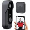 Generico Video Citofono con Telecamera - Video Campanello Senza Fili,Rilevamento Movimento Dialogo Bidirezionale Archiviazioni Cloud Monitor Sicurezza per Casa Interna Porta Ingresso Negozio