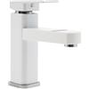 juunyeer Rubinetto da bagno con display digitale a LED, rubinetto digitale per bagno, miscelatore monocomando G1/2, con 2 tubi, rubinetto per lavabo, bagno, cucina, bianco
