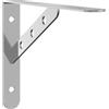 vidaXL Plankdragers 4 st 23,5x2,5x15,5 cm roestvrijstaal zilverkleurig
