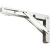 TMY Polish Furniture Brand TMY 2 x Consolle Pieghevole per Carichi Pesanti 450 mm 90 gradi - Cerniera con angolo di piegatura - Mensola Supporto da Parete per Tavolo Attrezzatura da Officina 150 kg