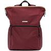 K-Way Maizy Zaino, Nylon, 34 x 38 x 10 cm, Rosso Syrah, con Organizzazione Interna e Spallacci Regolabili